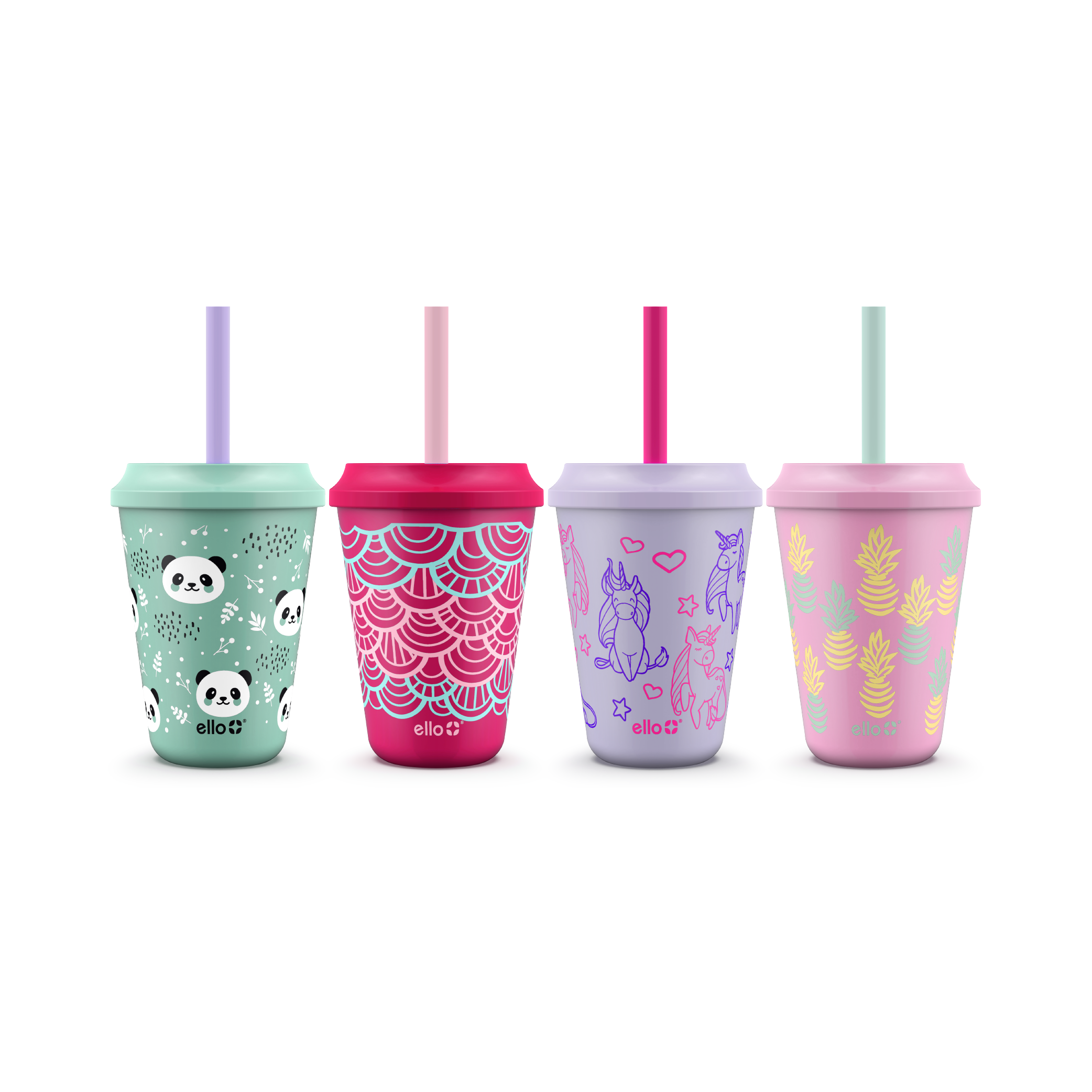 Kids 12oz Color Changing Cups 4 Pack