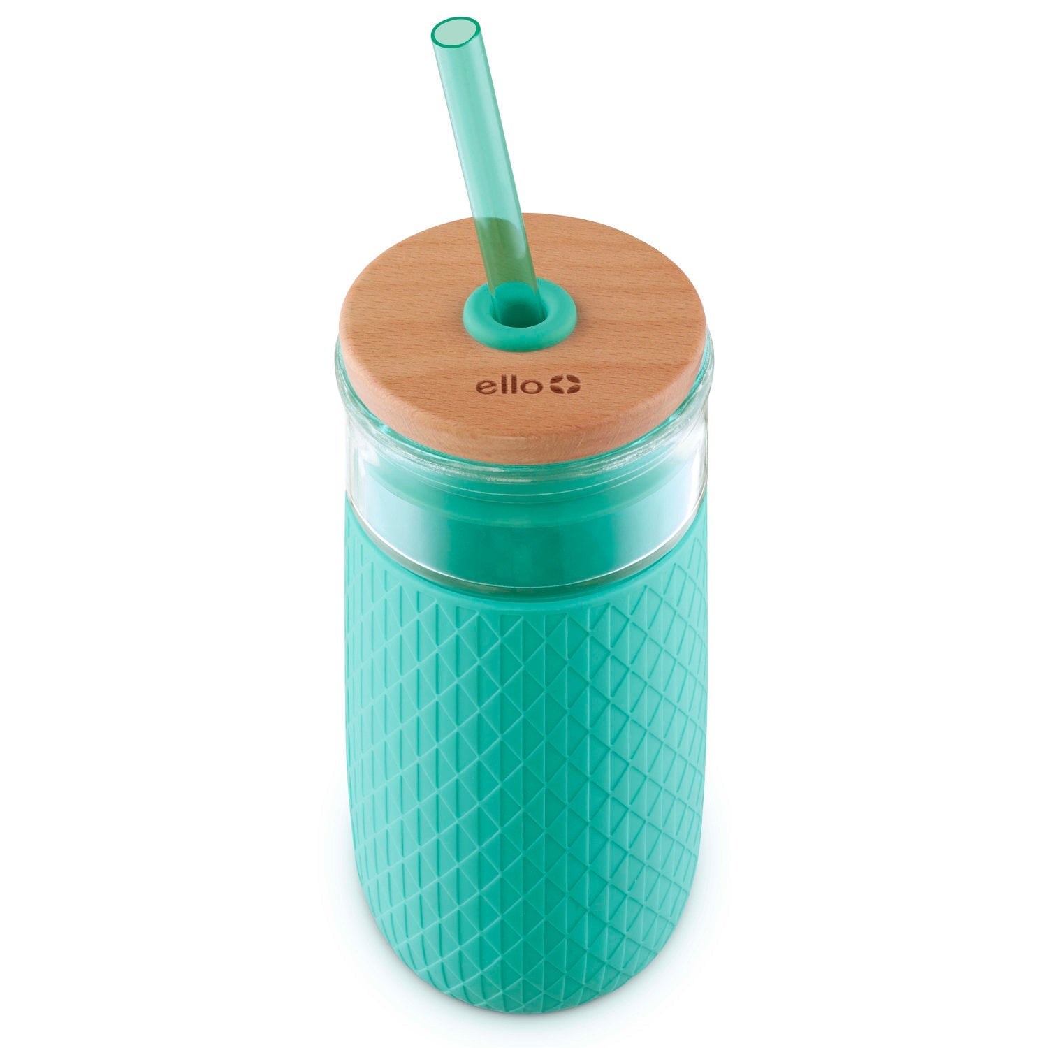 Devon 18oz Glass Tumbler with Straw