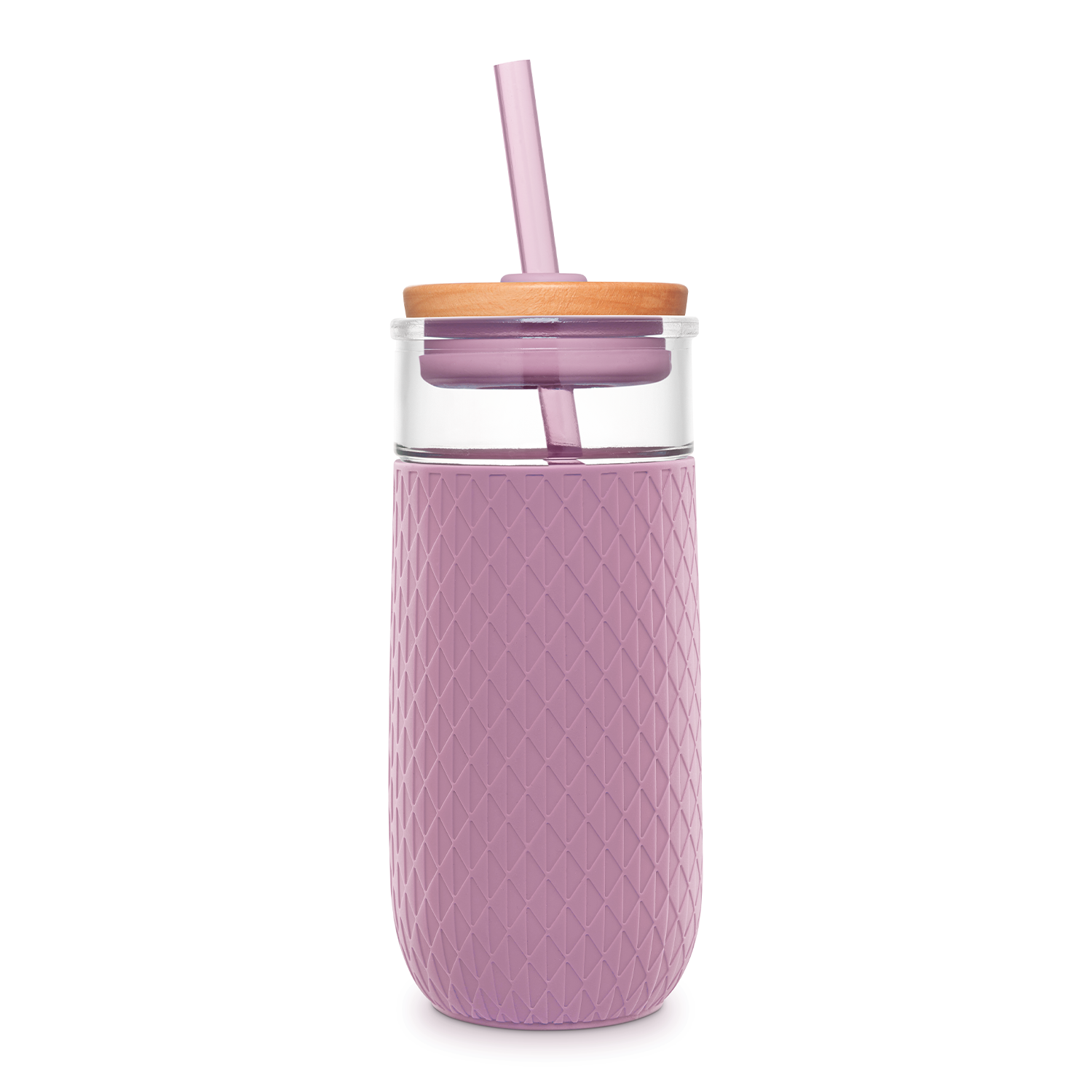 Devon 18oz Glass Tumbler with Straw